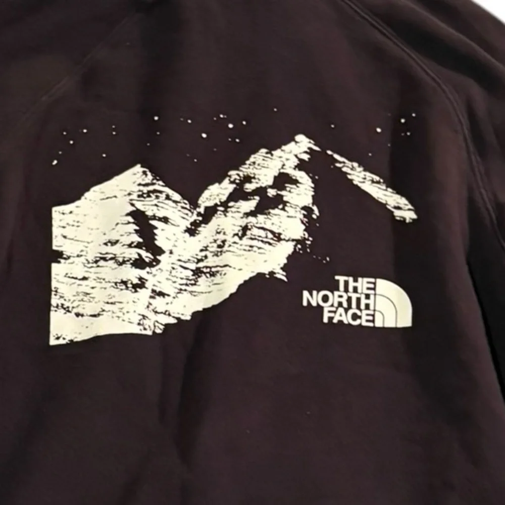 The North Face black hoodie with white mountain graphic #outdoor Small - Picture 4 of 7